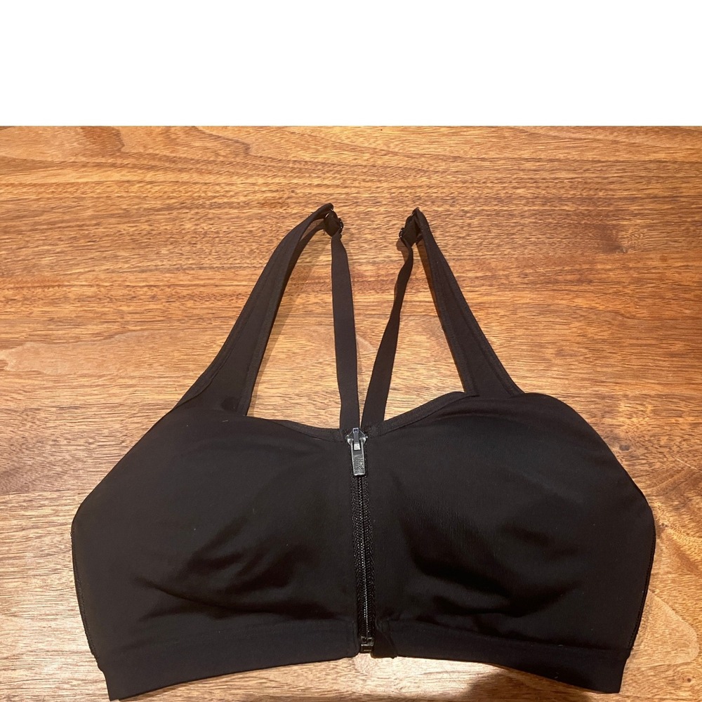 Victoria Sport 34C Knockout Front-Close High Impact Sports‎ Bra Black D75